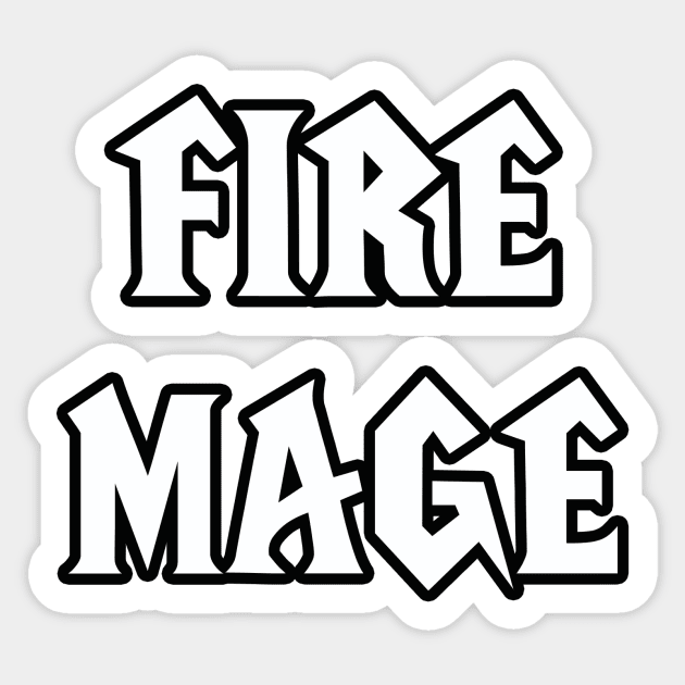 Fire Mage Sticker by snitts